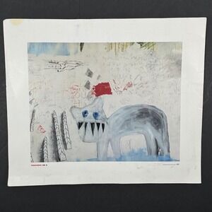 Radiohead‎ Kid A 2000 Promo Art Print Lithograph 12x10 Capitol Records EMI Rare